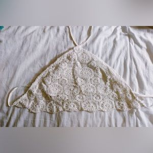 Crochet white top